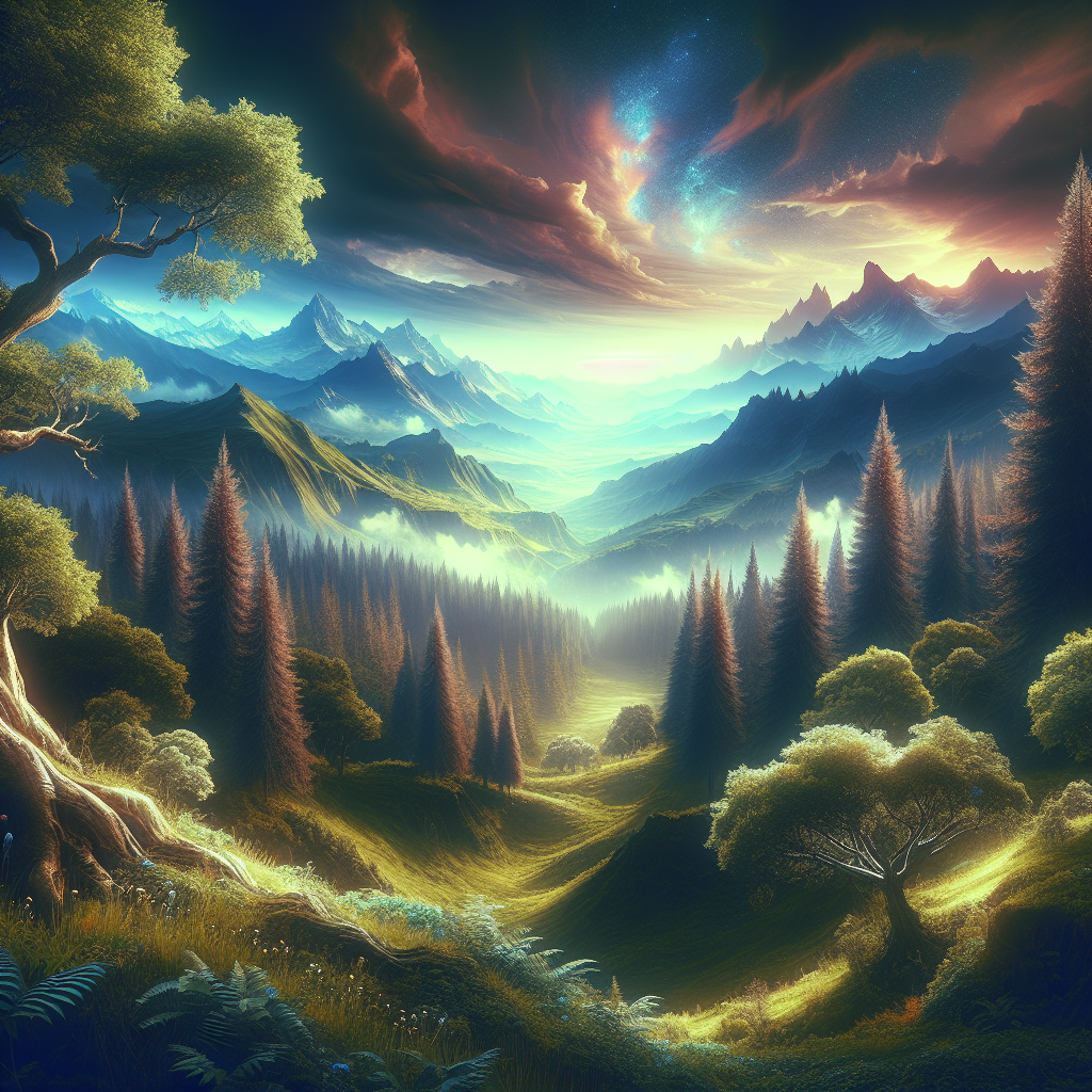 Fantasy game landscape